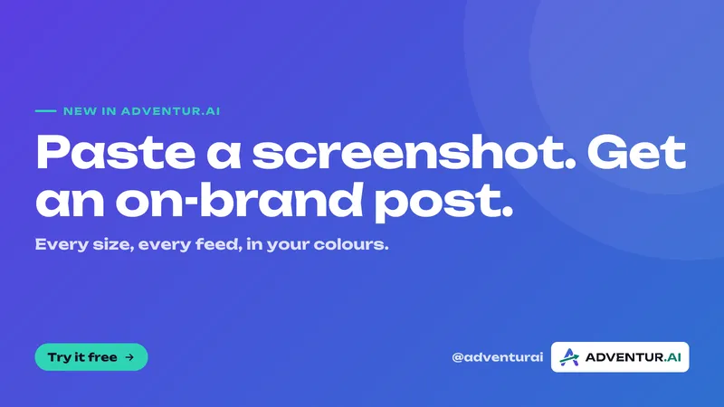X 16:9 version of a branded post in the brand theme